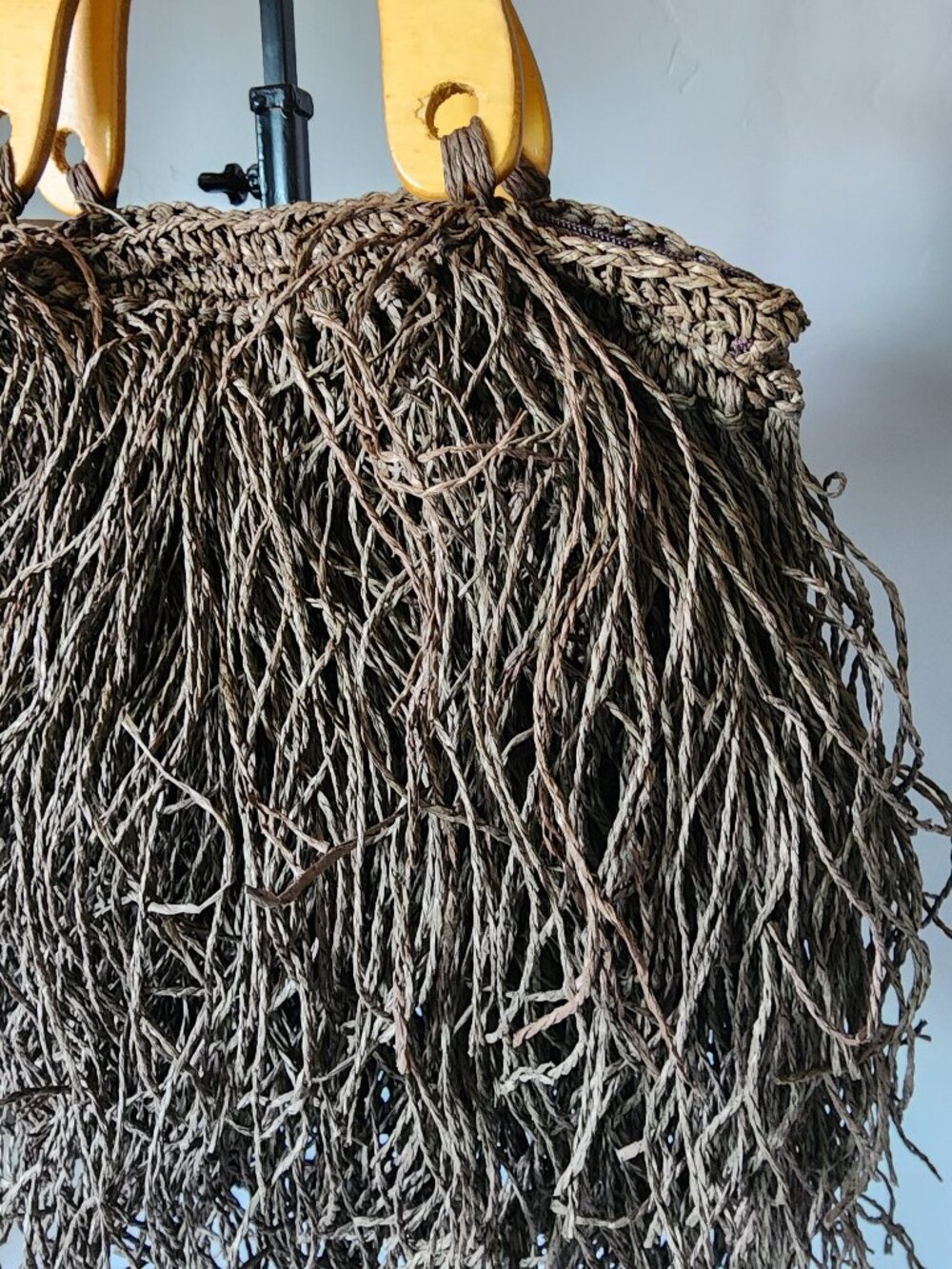 Fringe Straw Beach Bag "NEW" - Picture 2 of 16